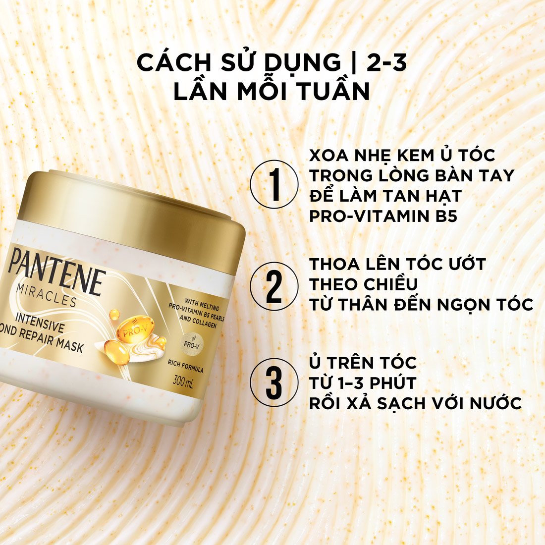 Mặt Nạ Ủ Tóc Pantene Miracles Phục Hồi Liên Kết Tóc 300ml