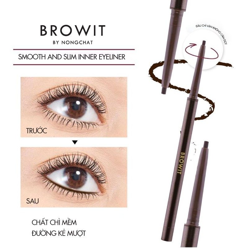 Kẻ Viền Mắt Trong Browit Dạng Sáp Màu Đen Midnight Black 0.1g