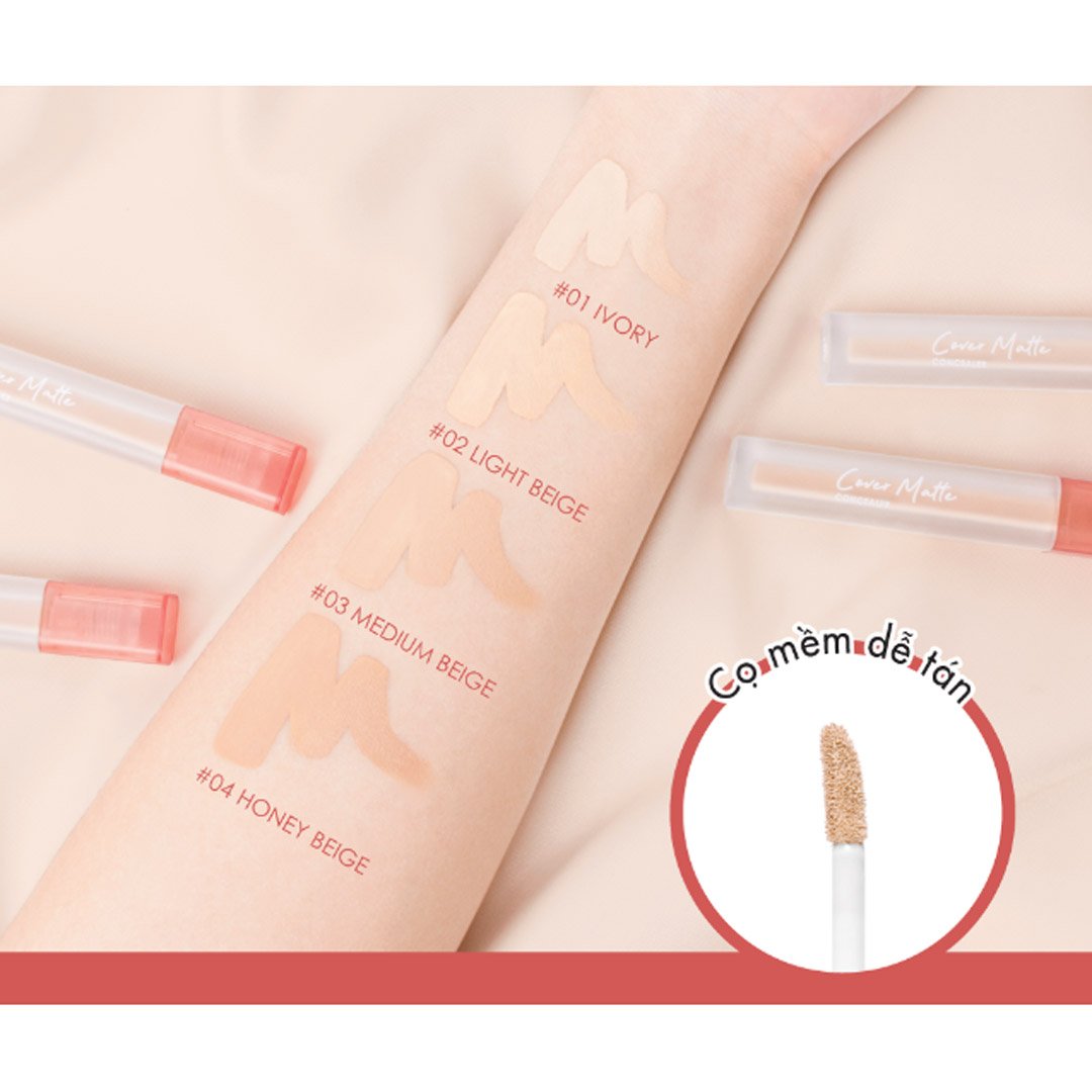 Kem Che Khuyết Điểm Cathy Doll Mịn Lì 01 Da Sáng Hồng 2.4g