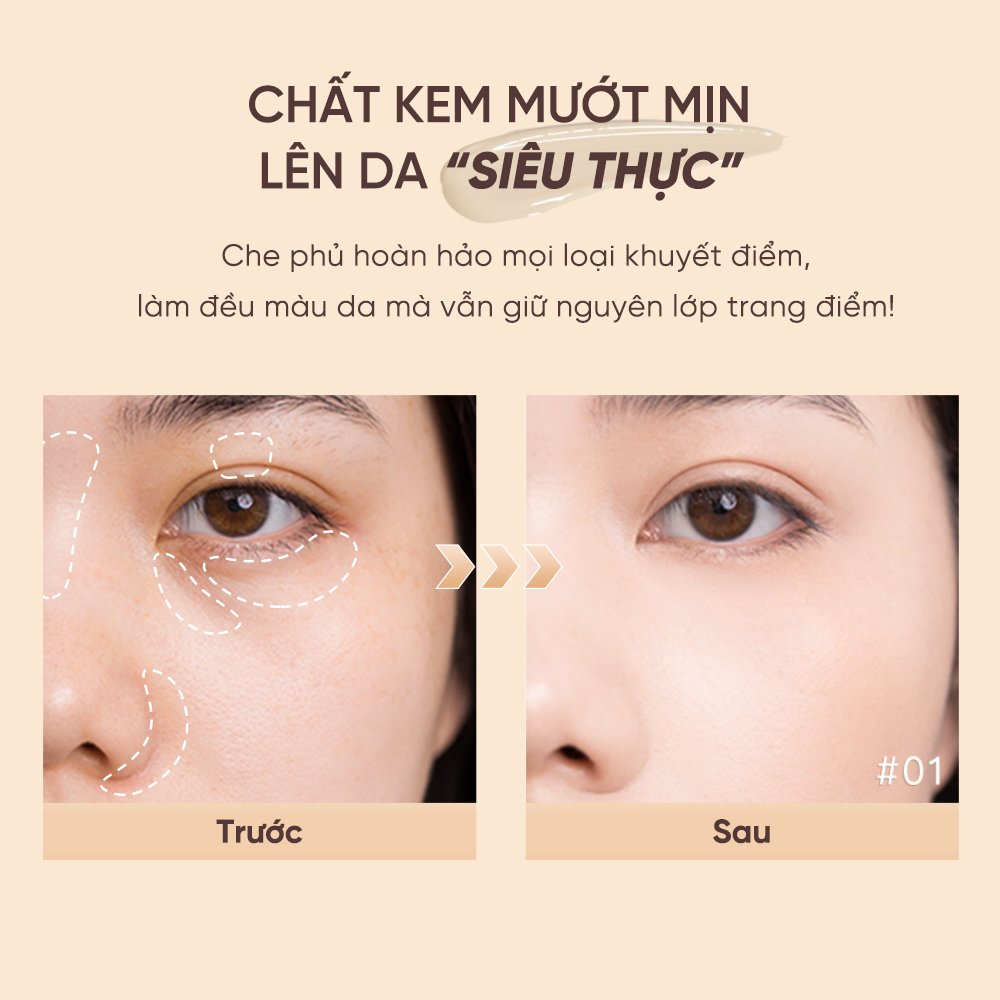 Kem Che Khuyết Điểm Judydoll Dạng Lỏng - 02 Da Tự Nhiên 3.2g