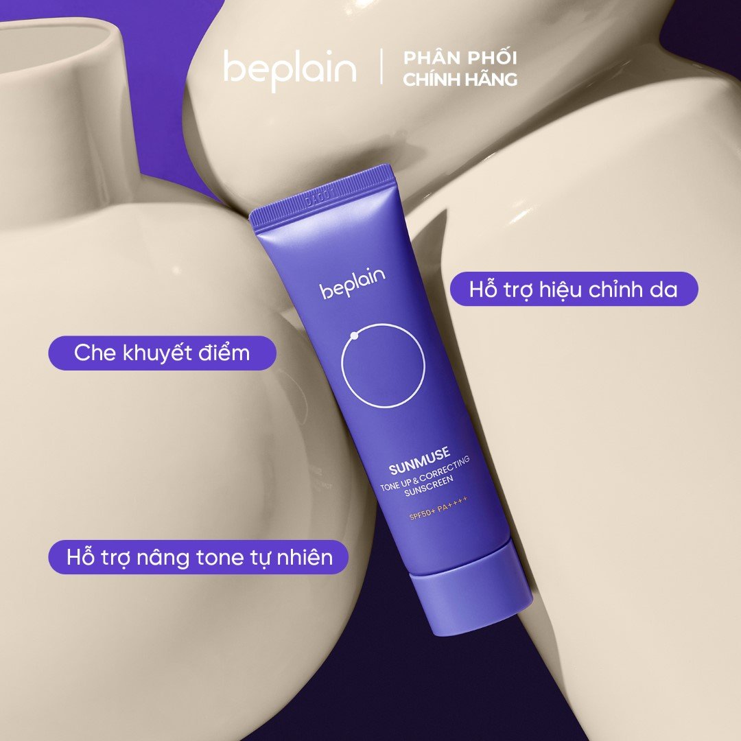 Kem Chống Nắng Beplain Nâng Tông, Cấp Ẩm Căng Bóng 50ml