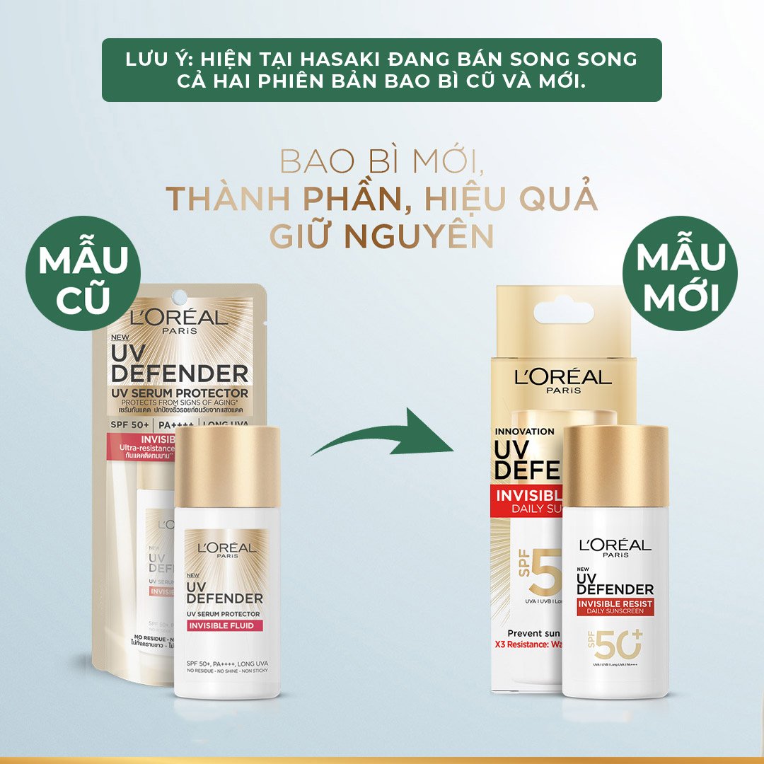 Combo 2 Kem Chống Nắng L'Oreal X20 Thoáng Da Mỏng Nhẹ 50ml