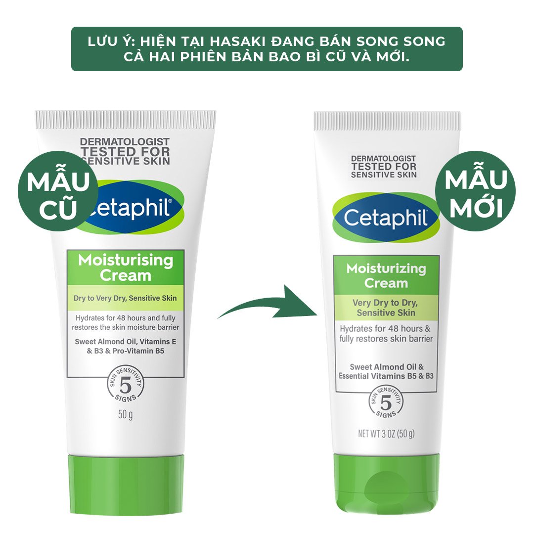 Kem Dưỡng Ẩm Cetaphil Dịu Lành Cho Da Nhạy Cảm 50g