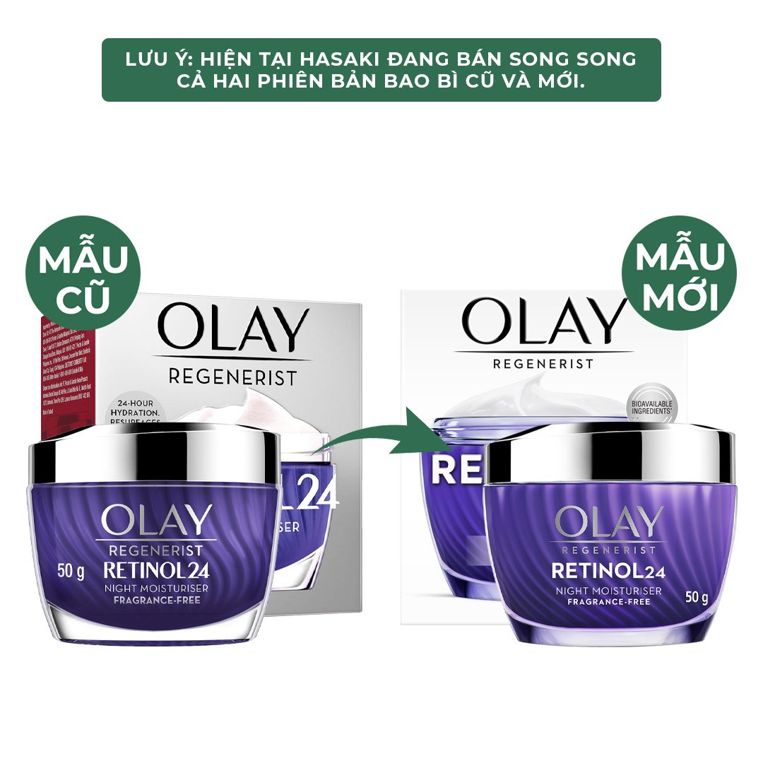 Kem Dưỡng Olay Chiết Xuất Retinol24 Ngừa Lão Hóa Ban Đêm 50g