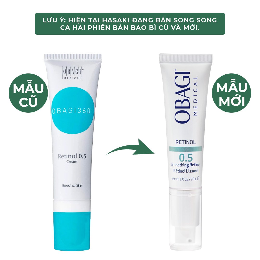 Kem Dưỡng Obagi Retinol 0.5% Trẻ Hóa Da, Ngừa Mụn 28g
