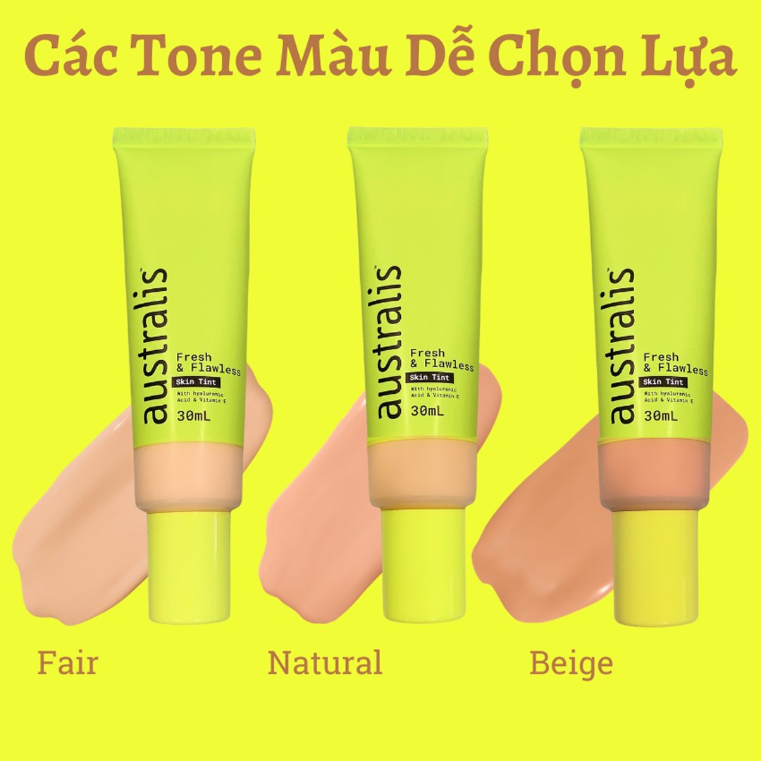 Kem Nền Australis Sáng Mỏng Mịn Màu Fair 30ml (Mới)
