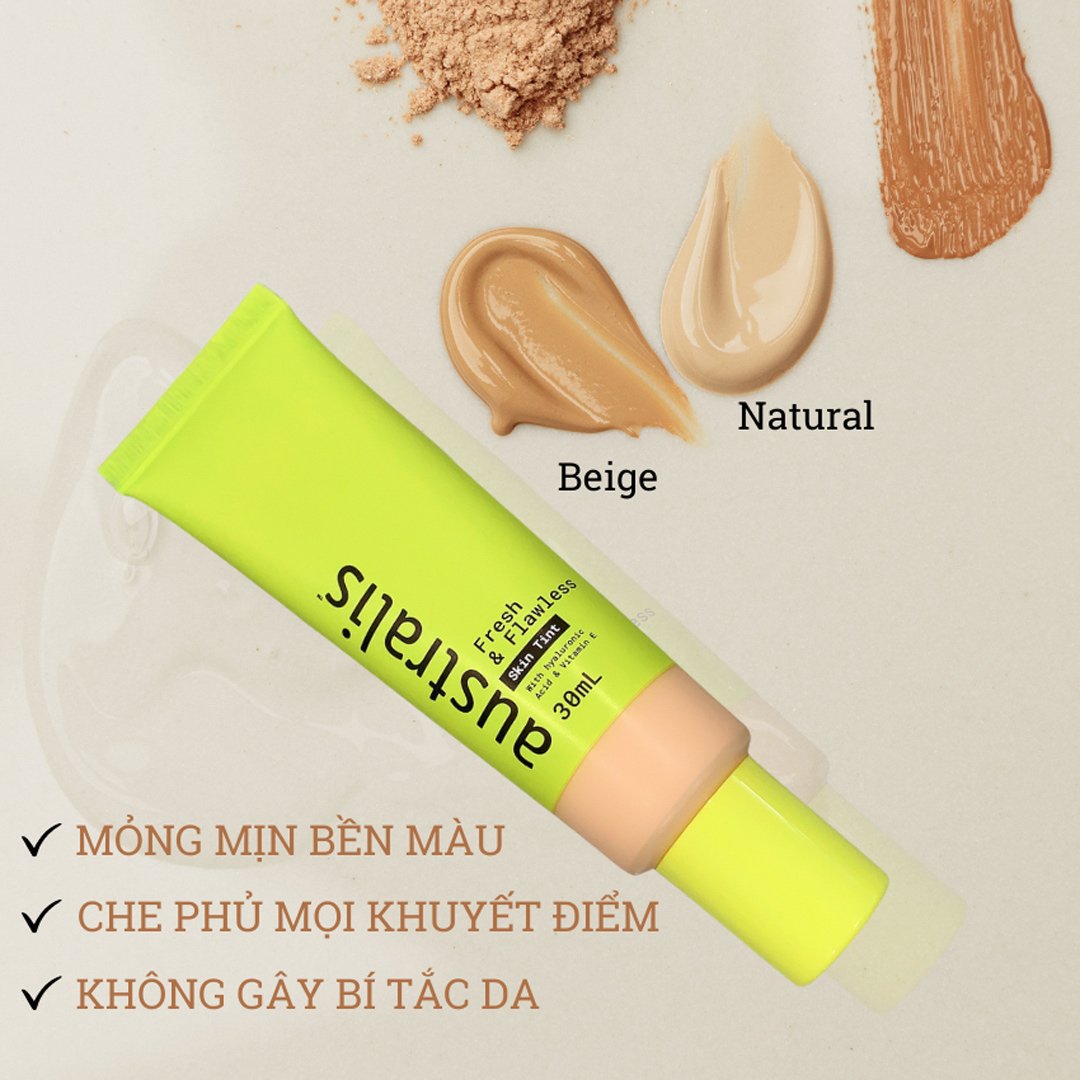 Kem Nền Australis Sáng Mỏng Mịn Màu Natural 30ml (Mới)