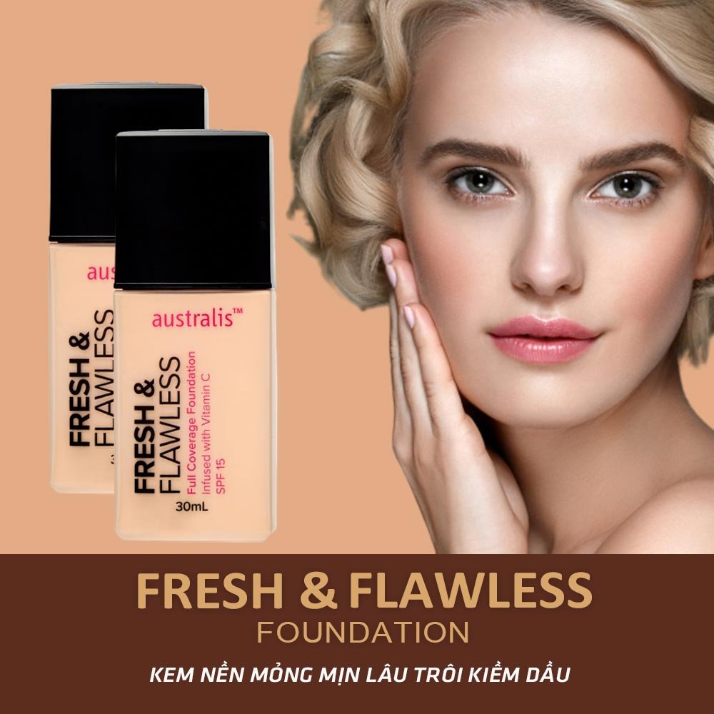 Kem Nền Australis Siêu Nhẹ Tông Kem Nhạt #LightNeutral 30ml
