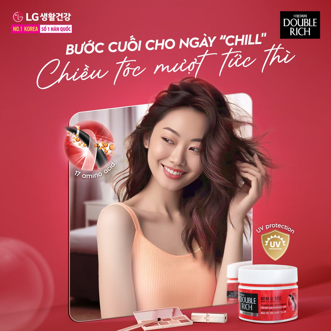 Kem Ủ Tóc Double Rich Chăm Sóc Tóc Khô Xơ & Hư Tổn 150g