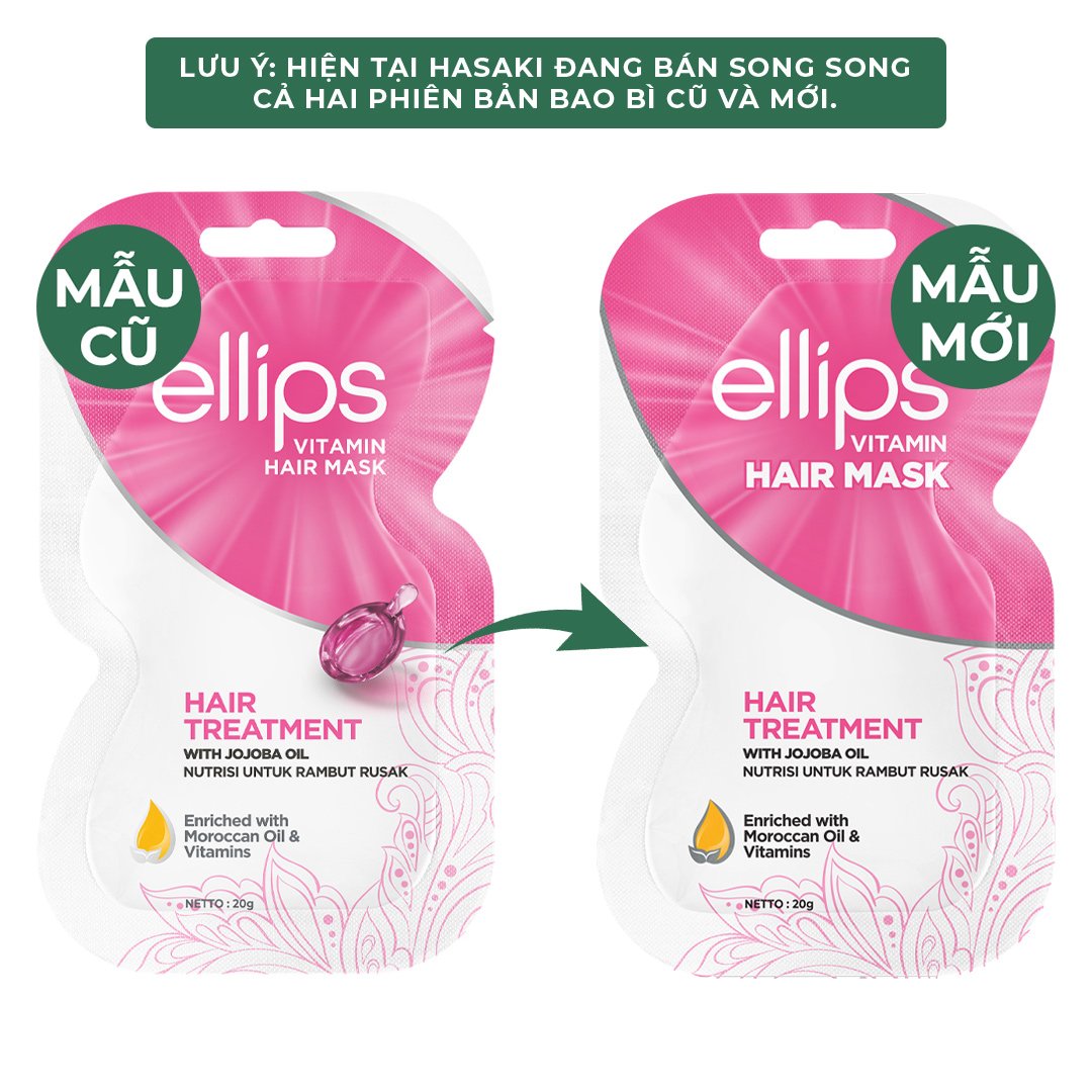 Kem Ủ Tóc Ellips Phục Hồi Hư Tổn Hair Treatment 20g