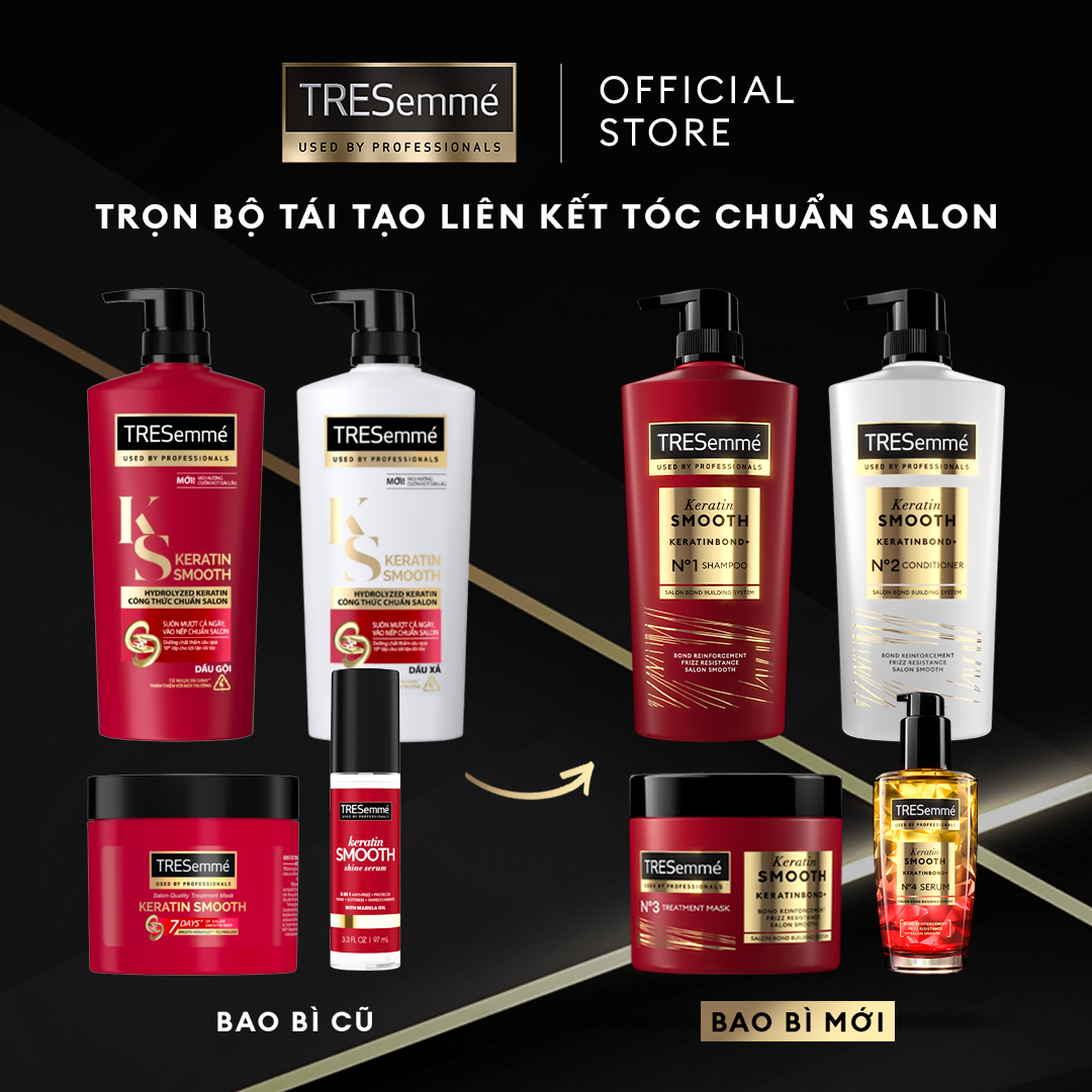 Kem Ủ Tóc TRESemmé Keratin Smooth Vào Nếp Suôn Mượt 180ml (Mới)