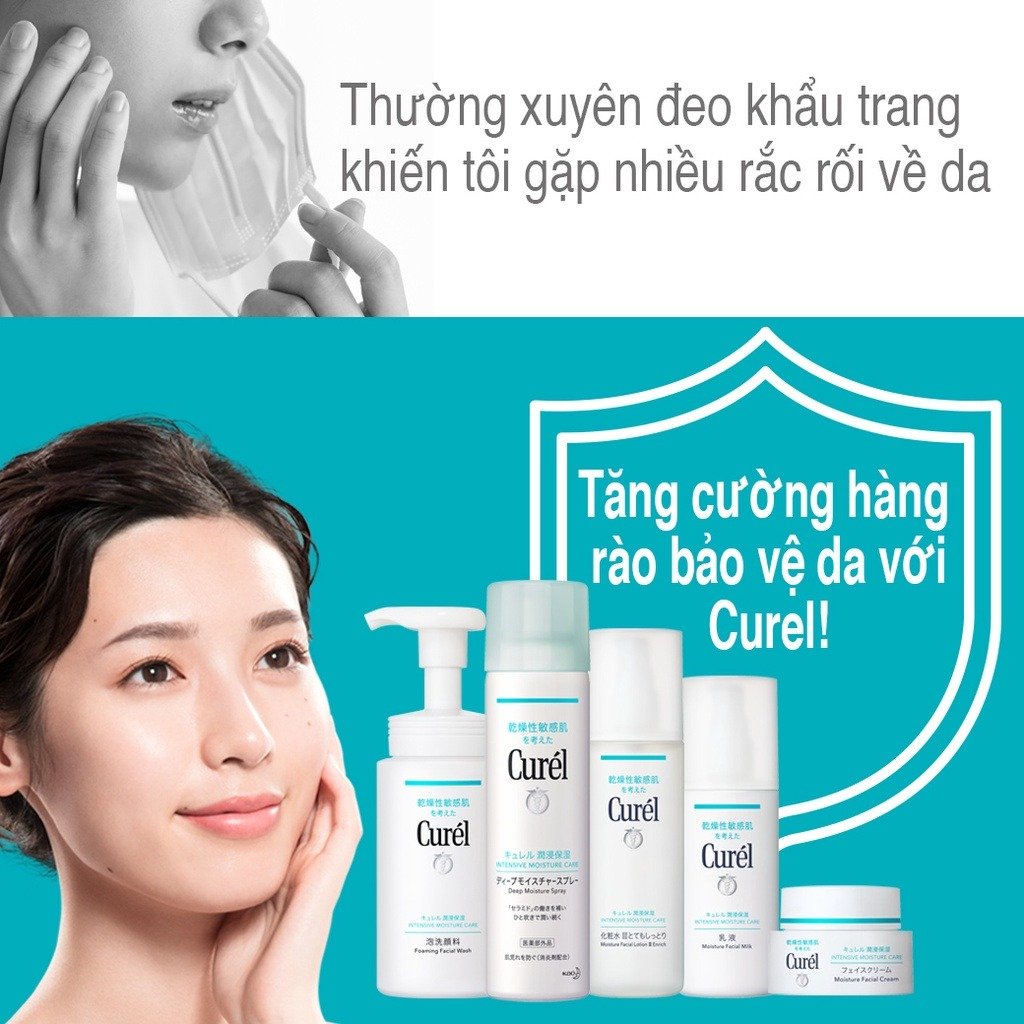 Lotion Dưỡng Da Curél Cấp Ẩm Chuyên Sâu I Mức Nhẹ 150ml