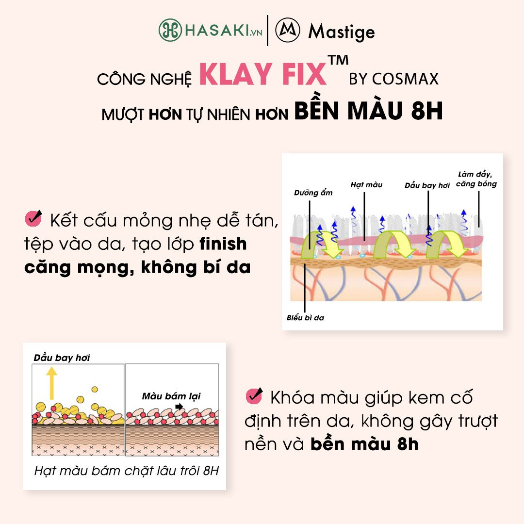 Má Hồng Kem Mastige Bền Màu Dễ Tán B3 Hồng Đào Ánh Nhũ 3.5g