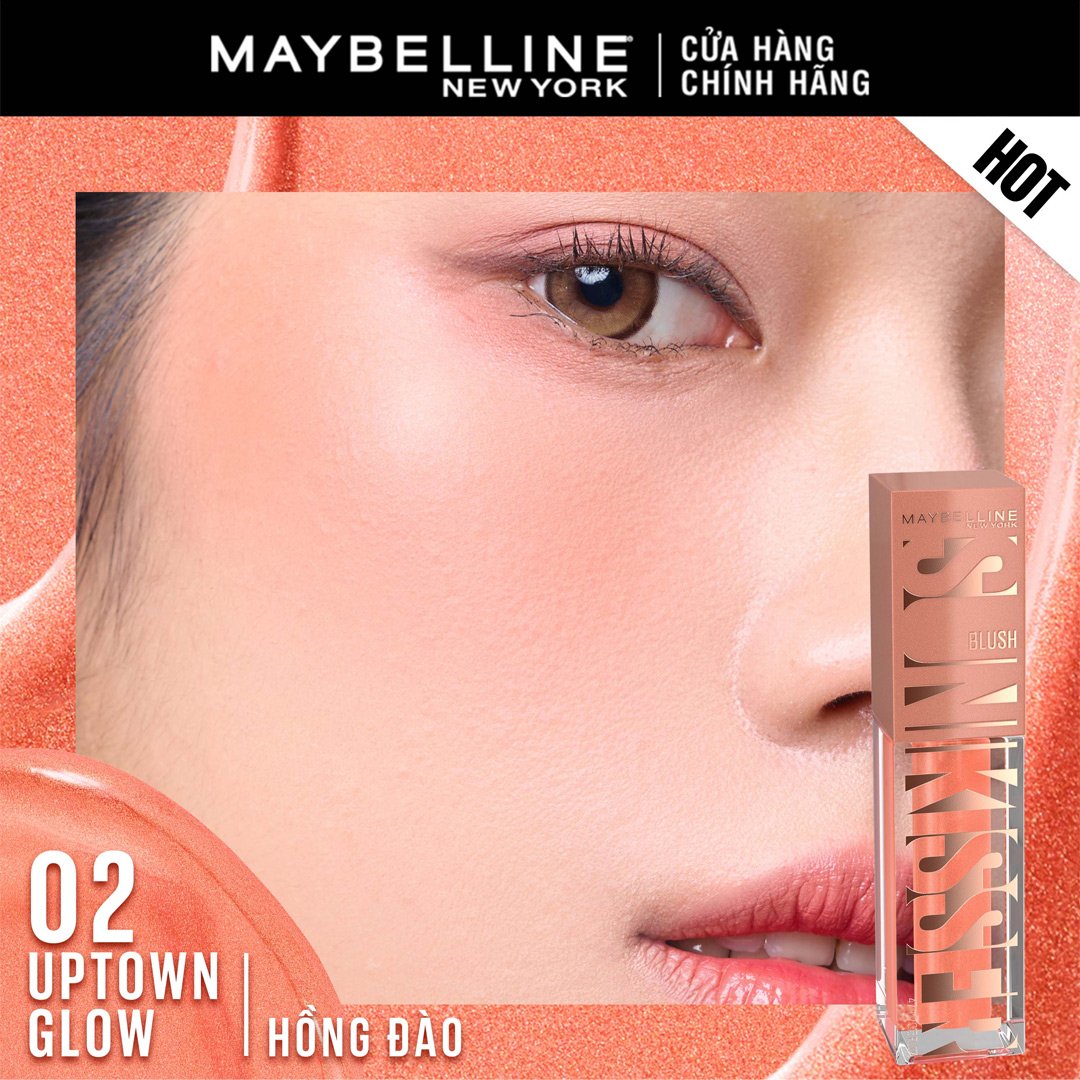 Má Hồng Kem Maybelline Căng Mọng - 02 Hồng Đào 4.7ml