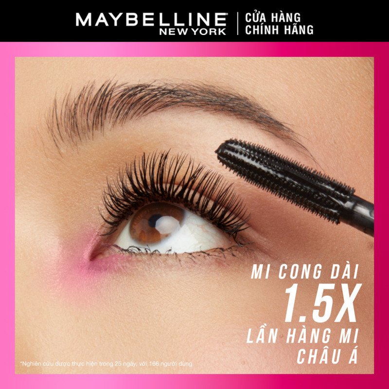 Mascara Maybelline Cong Dài Và Tỏa Mi 360 Độ 8.75ml