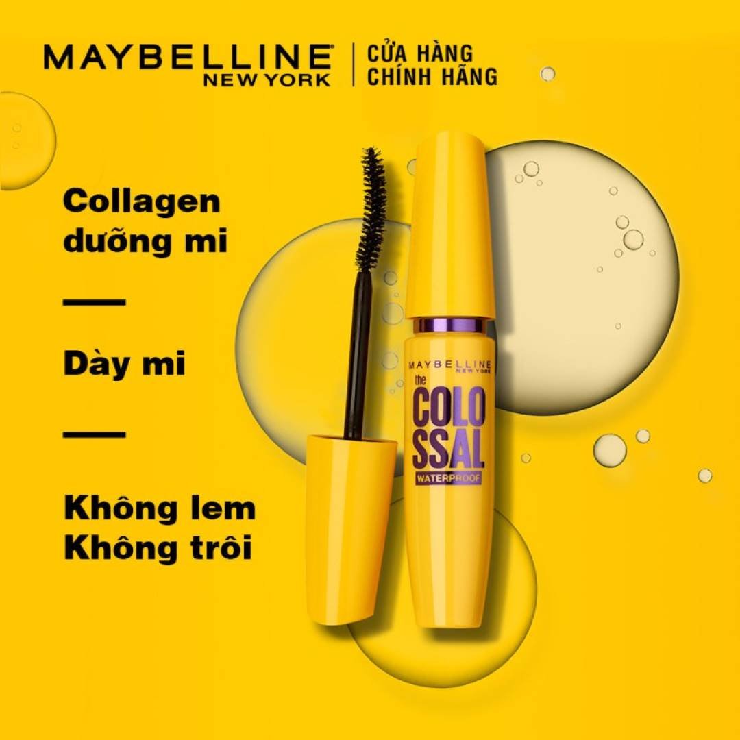 Mascara Maybelline Làm Dày Mi & Ngăn Rụng Mi Màu Đen 9.2ml