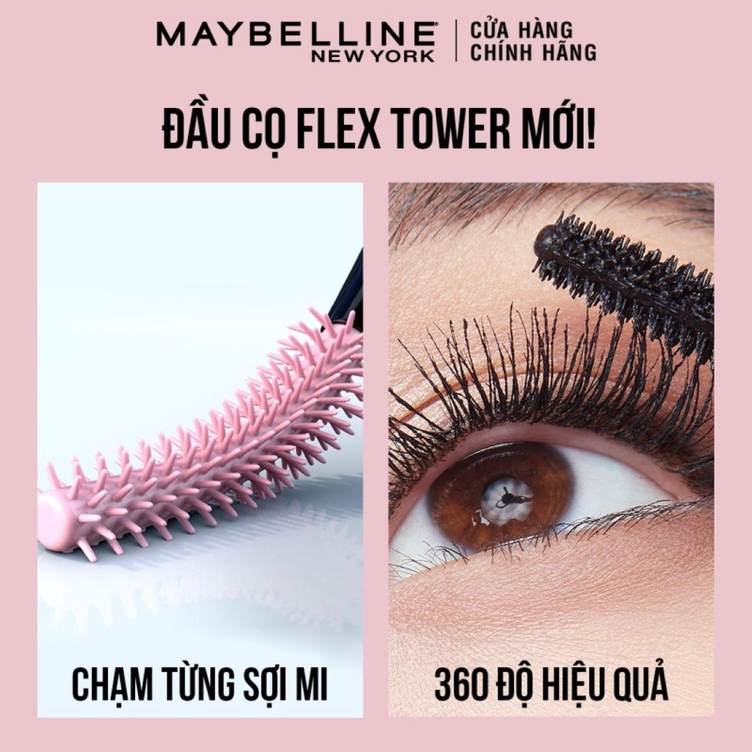 Mascara Maybelline Tơi Dài Mi Không Giới Hạn 6ml (Mới)