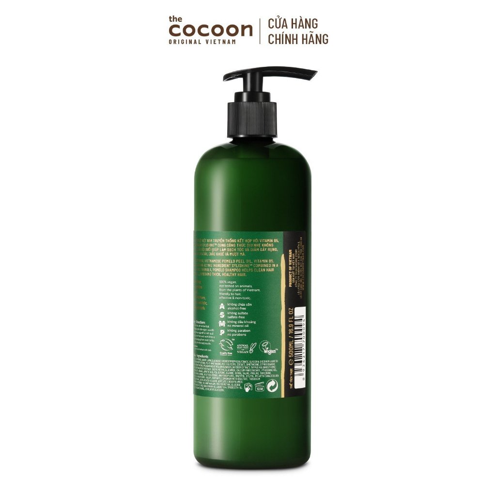 Dầu Gội Bưởi Cocoon Không Sulfate Và Giảm Gãy Rụng 500ml