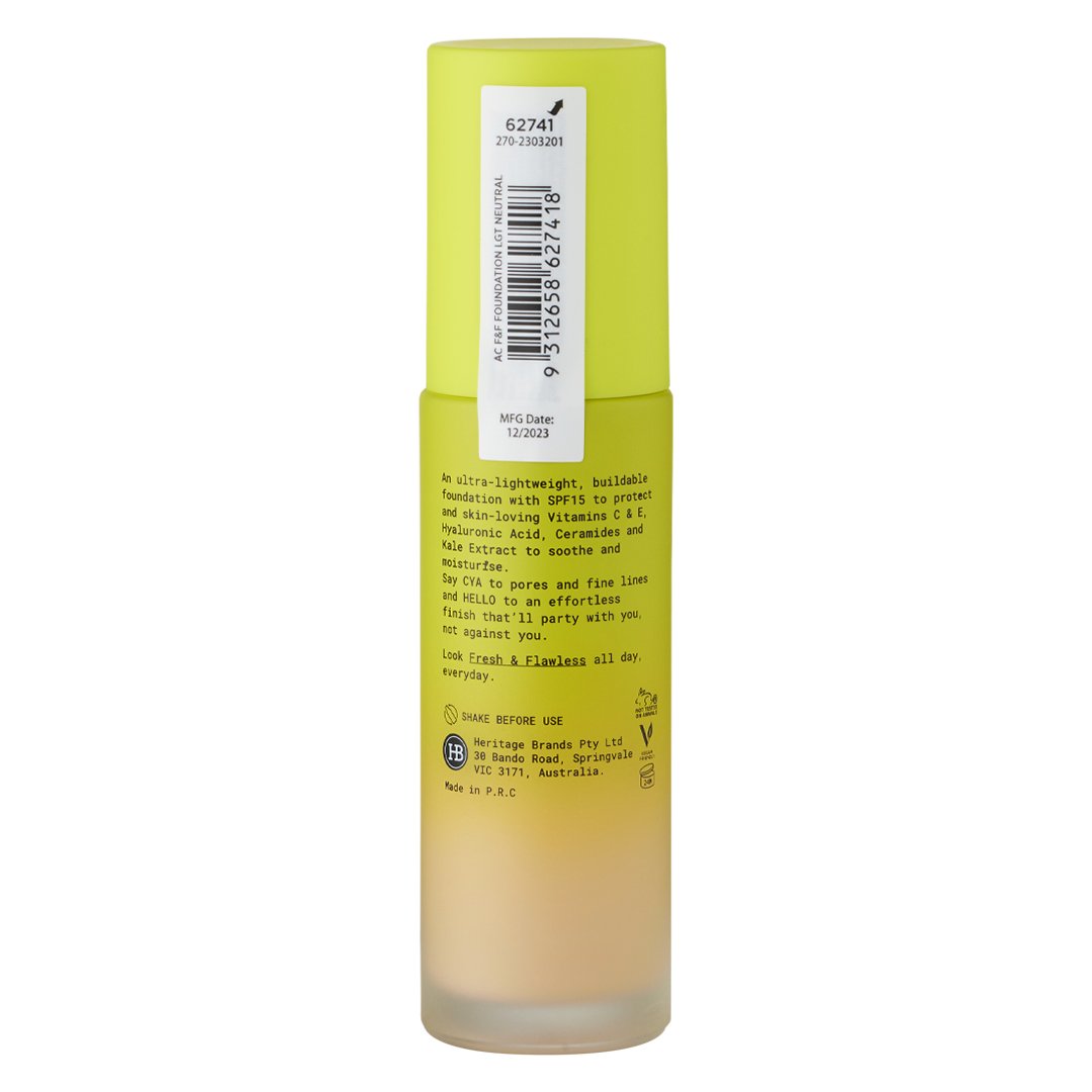Kem Nền Australis Bắt Sáng Che Phủ Cao Màu Light Neutral 30ml