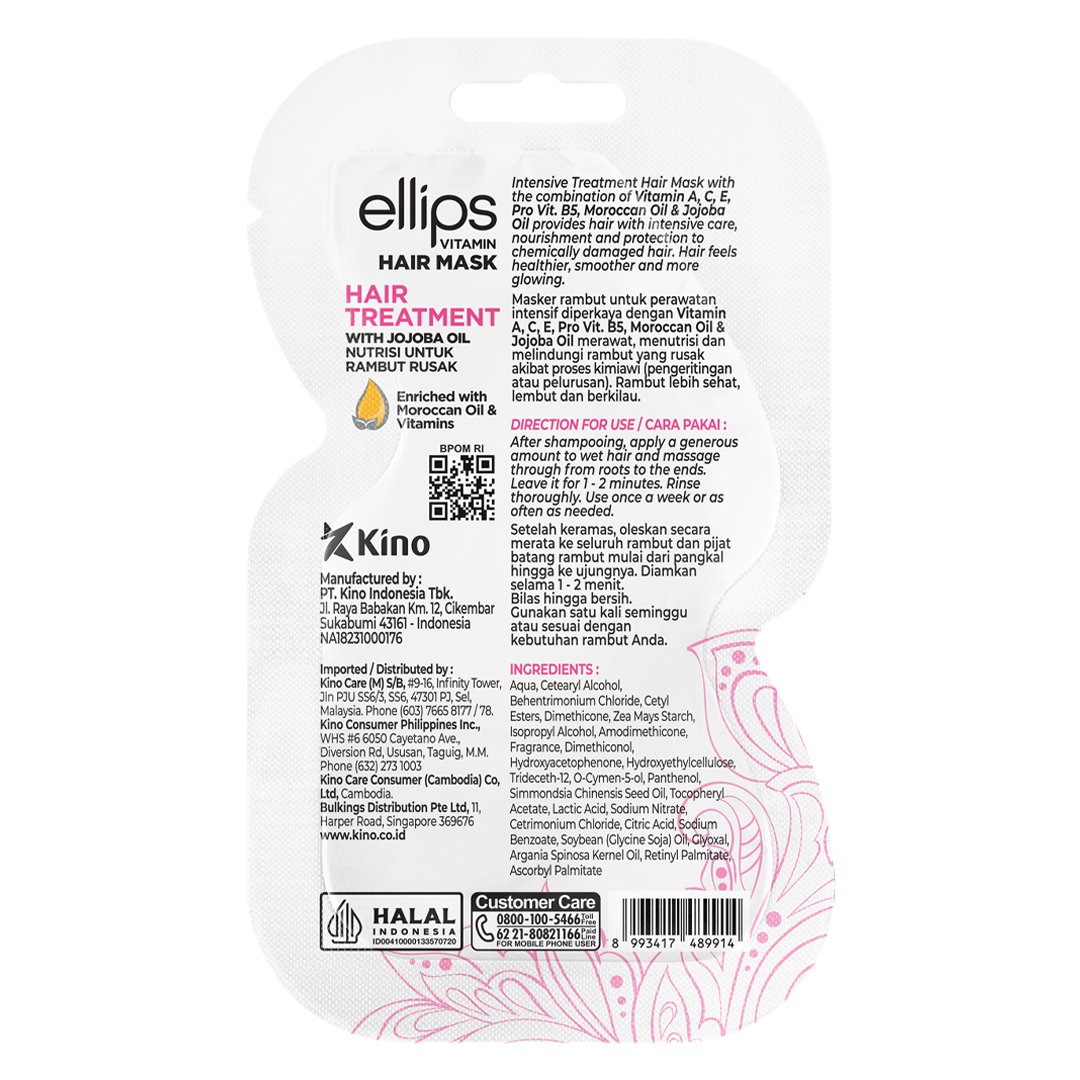 Kem Ủ Tóc Ellips Phục Hồi Hư Tổn Hair Treatment 20g