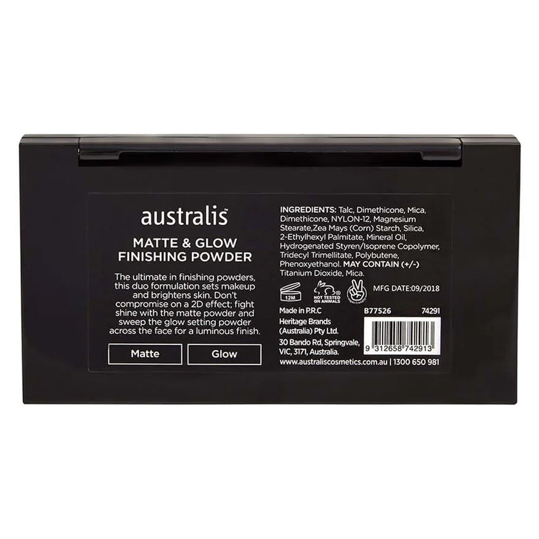 Phấn Phủ Australis Kết Hợp Mịn Lì Và Ánh Nhũ 9g