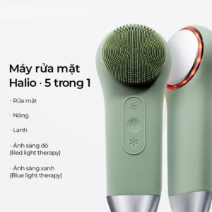 Máy Rửa Mặt Halio Massage 5 Trong 1 Màu Peach Fuzz
