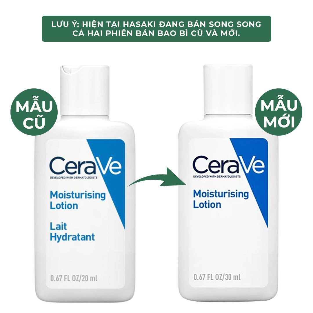 Combo Sữa Dưỡng Ẩm CeraVe Cho Da Thường Đến Khô 236ml + 30ml