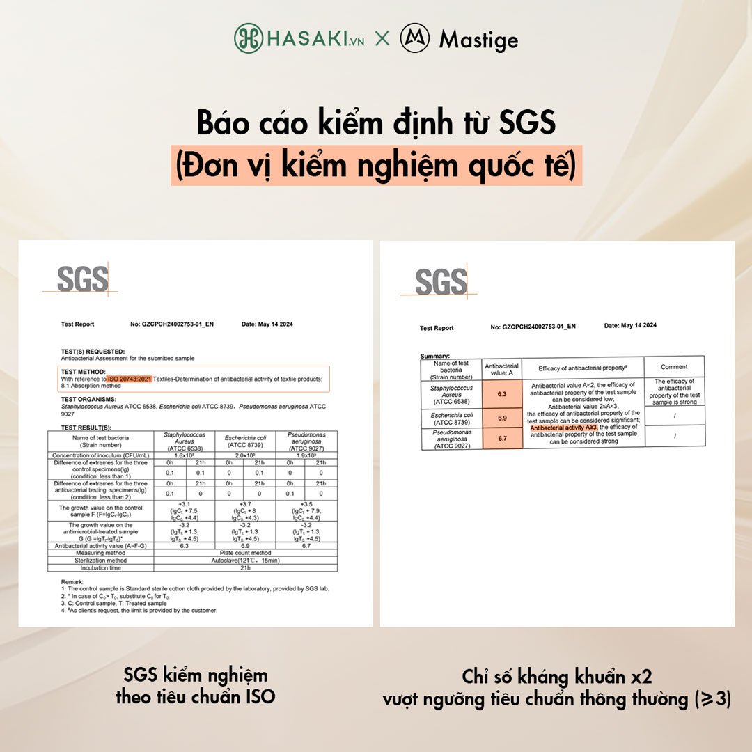 Mút Tán Nền Trang Điểm Mastige Kháng Khuẩn Màu Hồng Nhạt
