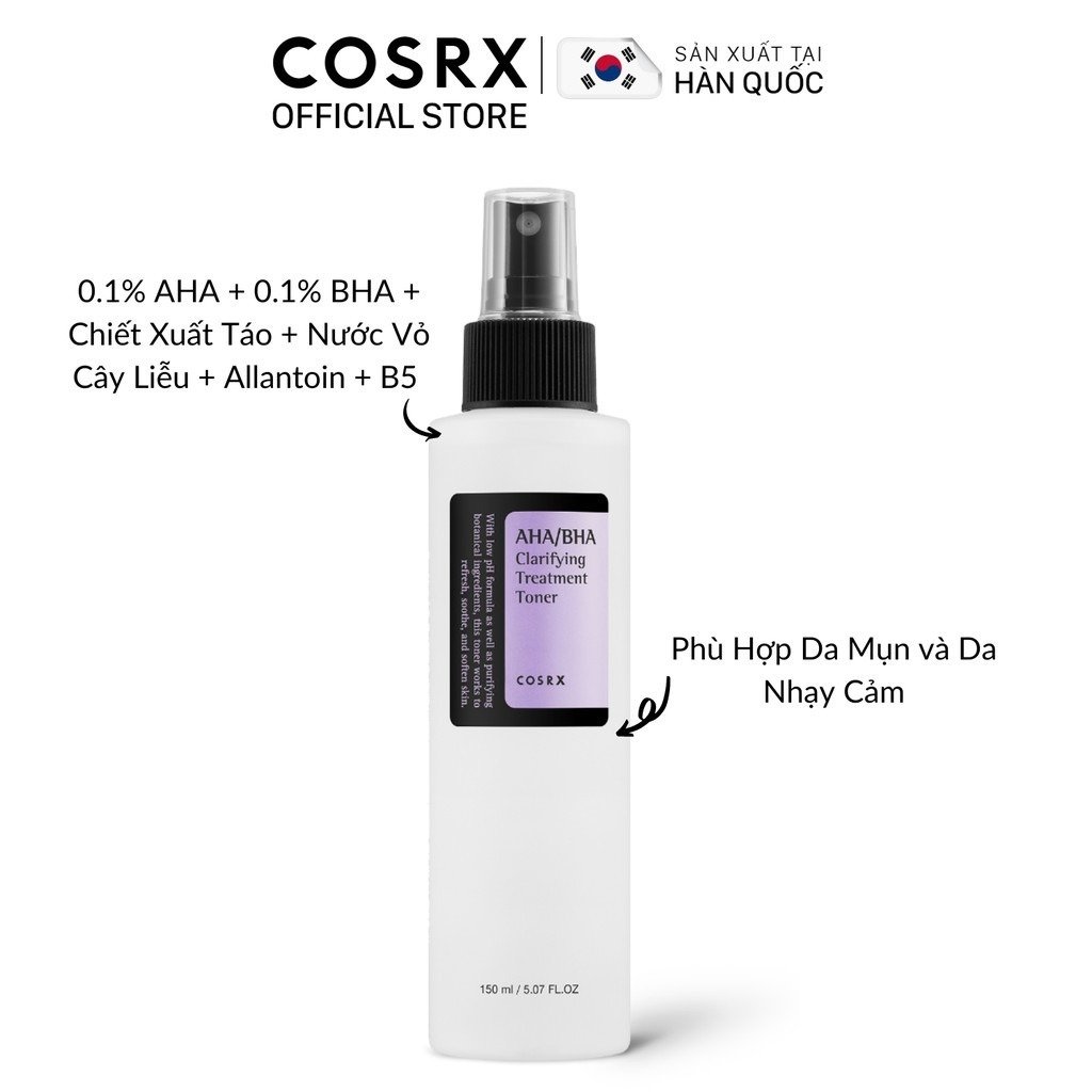 Nước Hoa Hồng Cosrx Tẩy Tế Bào Chết Hoá Học 150ml