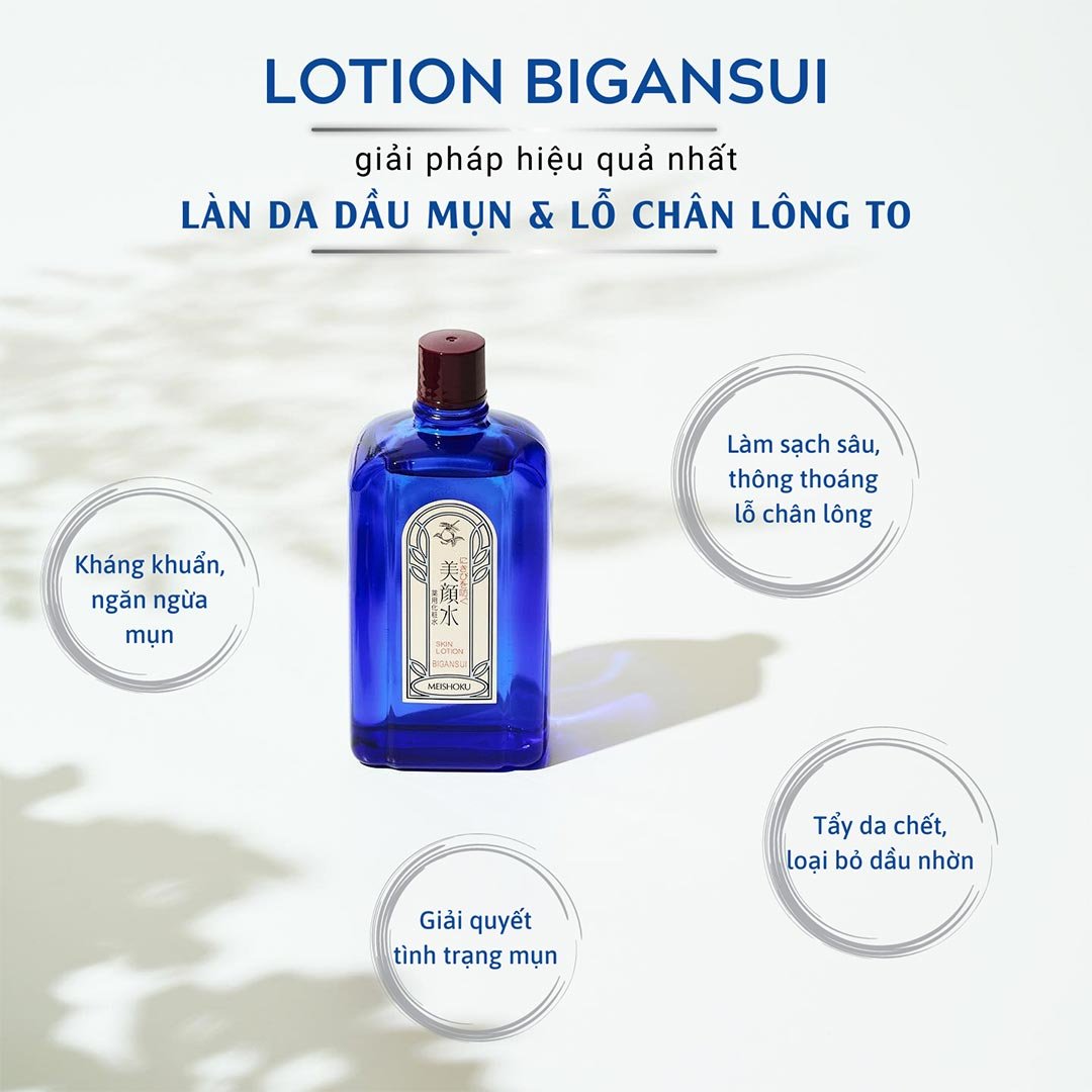 Lotion Meishoku Bigansui Ngăn Ngừa Mụn 90ml