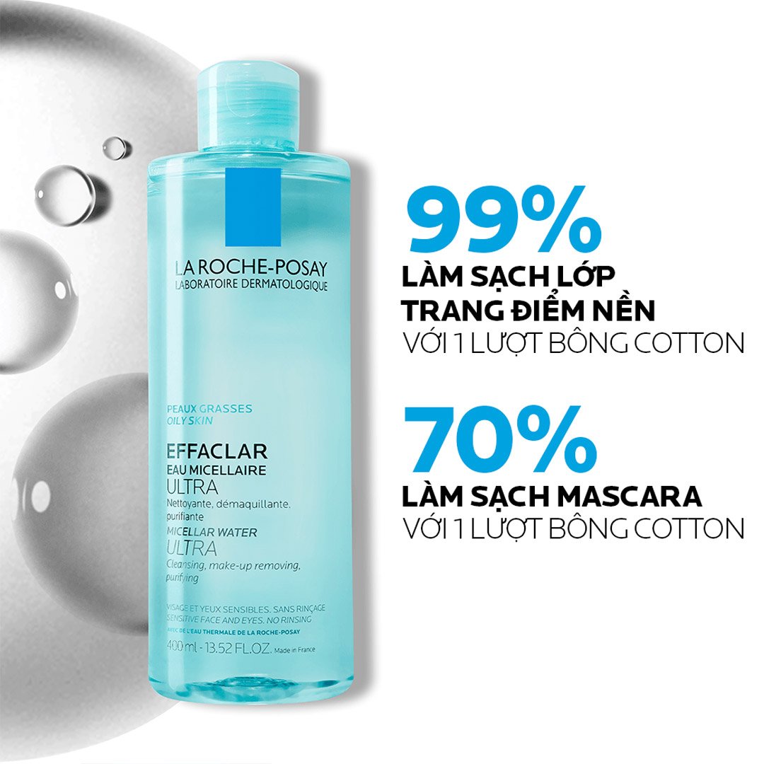 Nước Tẩy Trang La Roche-Posay Cho Da Dầu, Nhạy Cảm 400ml