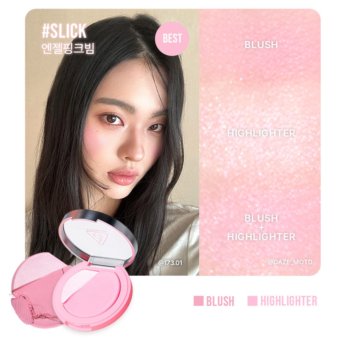 Phấn Má Hồng Bắt Sáng 3CE Slick - Hồng Anh Đào 9g