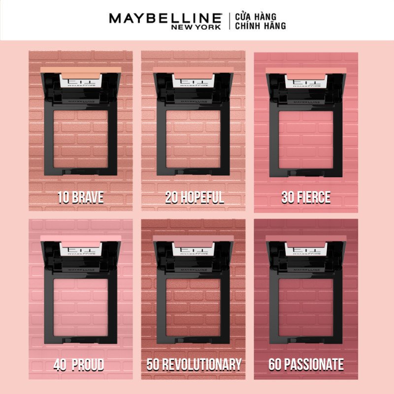 Phấn Má Hồng Maybelline Mịn Lì 60 Passionate - Hồng Rượu 4.5g