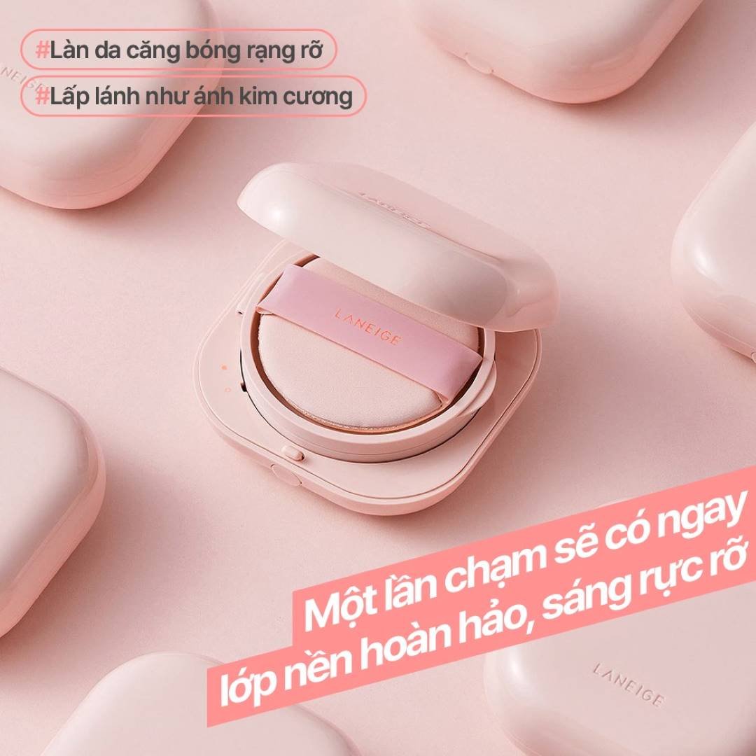 Phấn Nước Laneige Cho Lớp Nền Căng Bóng Tự Nhiên 24H #23N 15g
