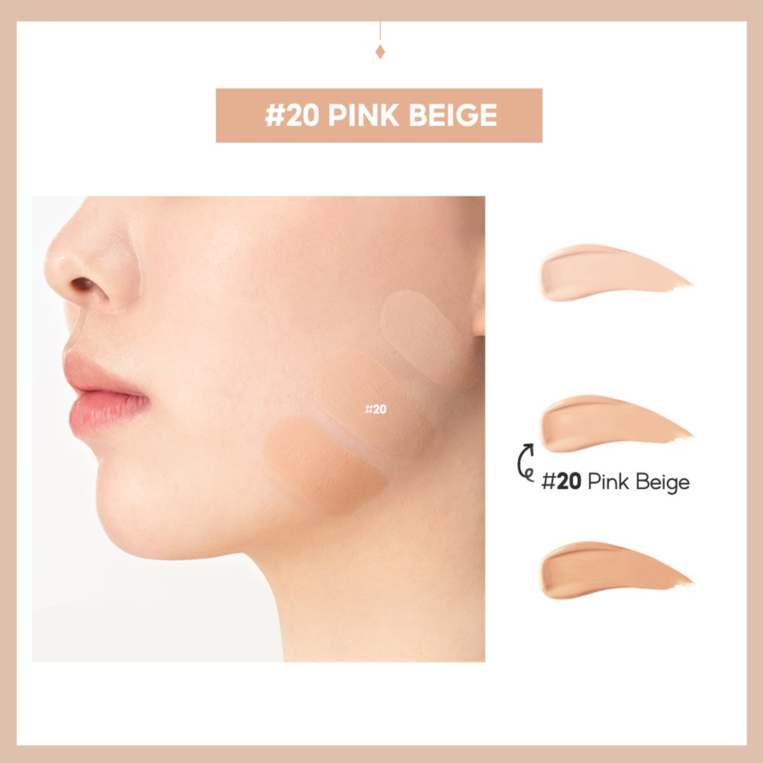 Phấn Nước Lime Kiềm Dầu No.20 Pink Beige Da Trung Bình 20g