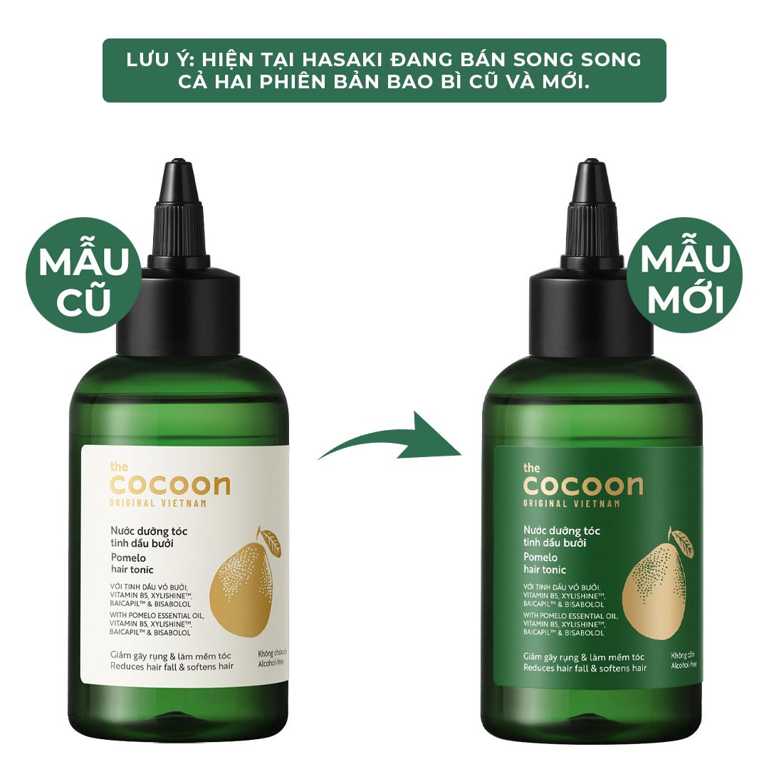 Combo Cocoon Kem Ủ 200ml + Nước Dưỡng Tóc 140ml Tinh Dầu Bưởi
