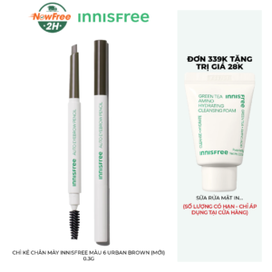 Chì Kẻ Chân Mày innisfree Màu 6 Urban Brown (Mới) 0.3g