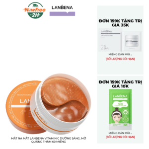 Mặt Nạ Mắt Lanbena Vitamin C Dưỡng Sáng, Mờ Quầng Thâm 60 Miếng