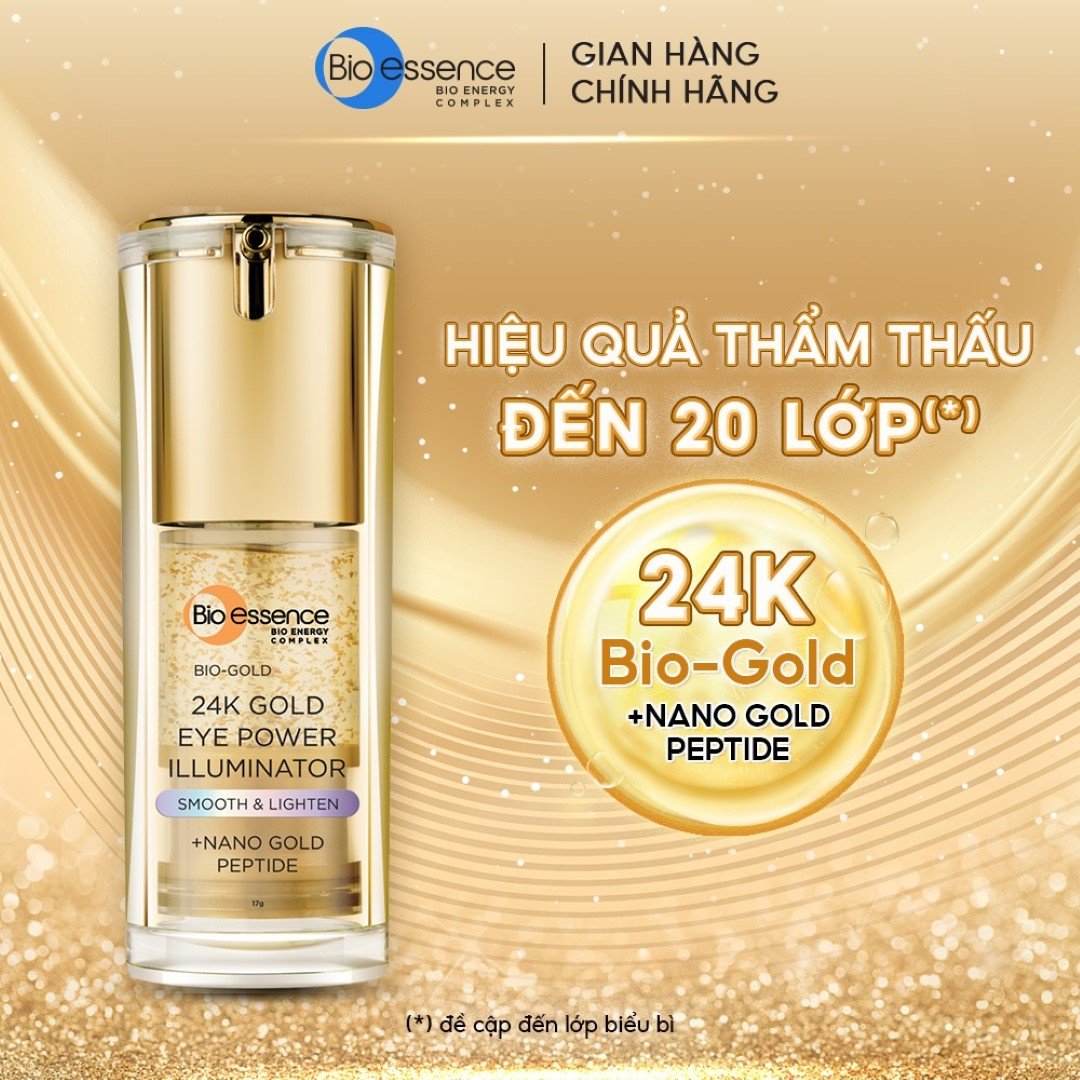 Serum Bio-essence Ngừa Lão Hoá Vùng Da Mắt Từ Vàng 24K 17g