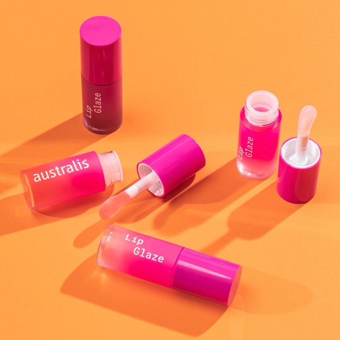 Son Bóng Australis Lip Glaze Màu Cherry Bomb 4.5ml