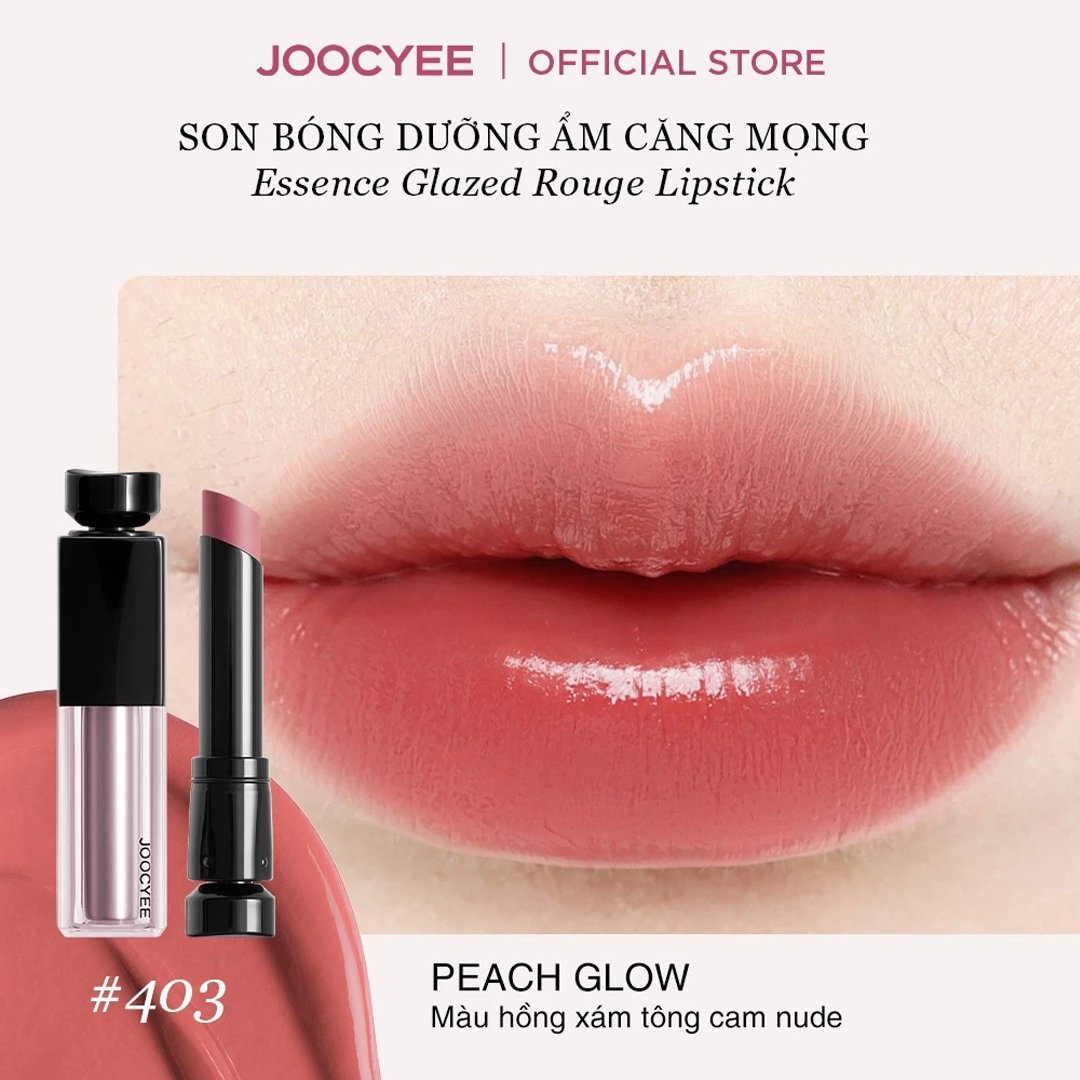 Son Bóng Joocyee Dưỡng Ẩm Màu 403 Hồng Xám 3.5g