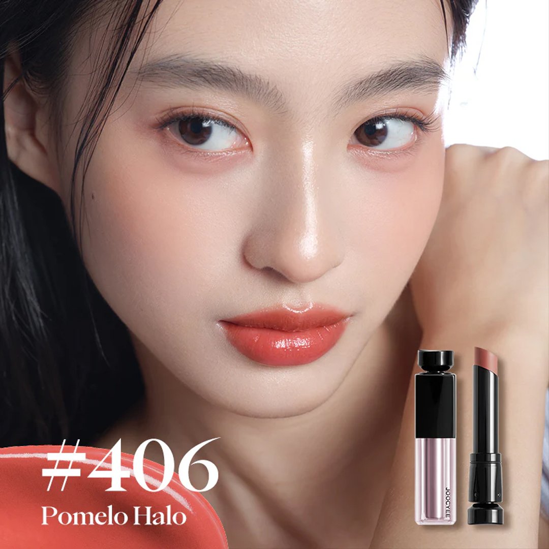 Son Bóng Joocyee Dưỡng Ẩm Màu 406 Cam Hồng 3.5g