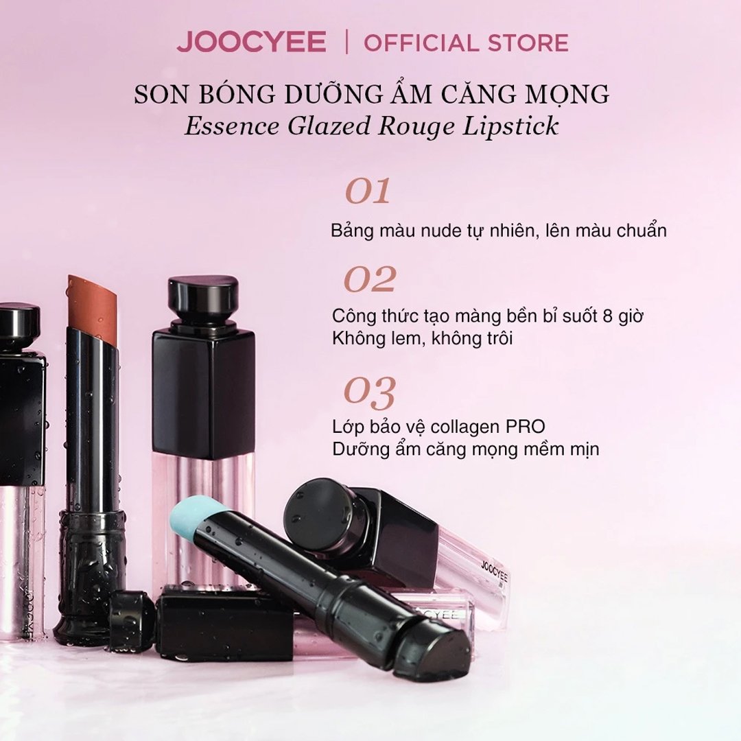 Son Bóng Joocyee Dưỡng Ẩm Màu 406 Cam Hồng 3.5g