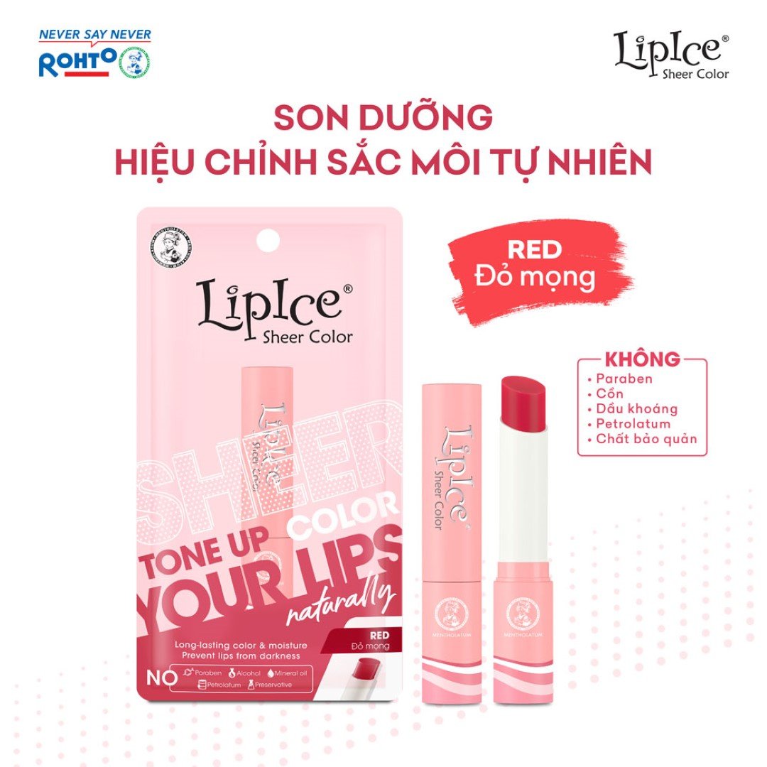 Son Dưỡng LipIce Hiệu Chỉnh Sắc Môi - Đỏ Mọng 2.4g