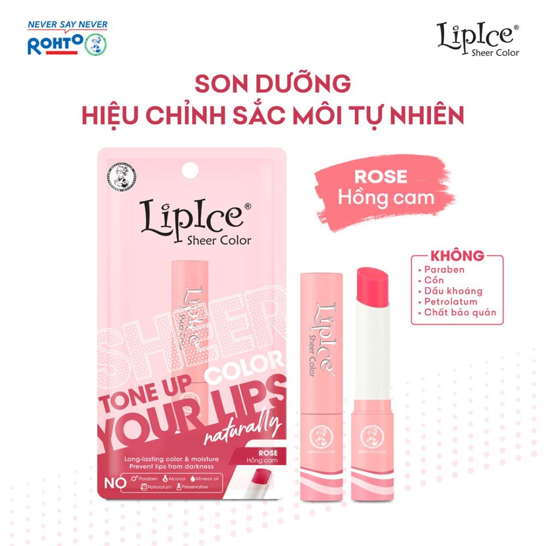 Son Dưỡng LipIce Hiệu Chỉnh Sắc Môi - Hồng Cam 2.4g
