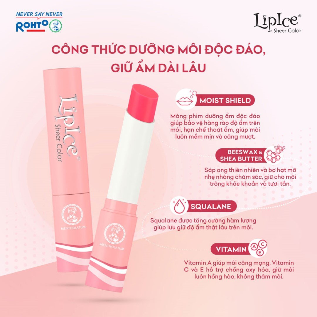 Son Dưỡng LipIce Hiệu Chỉnh Sắc Môi - Hồng Cam 2.4g