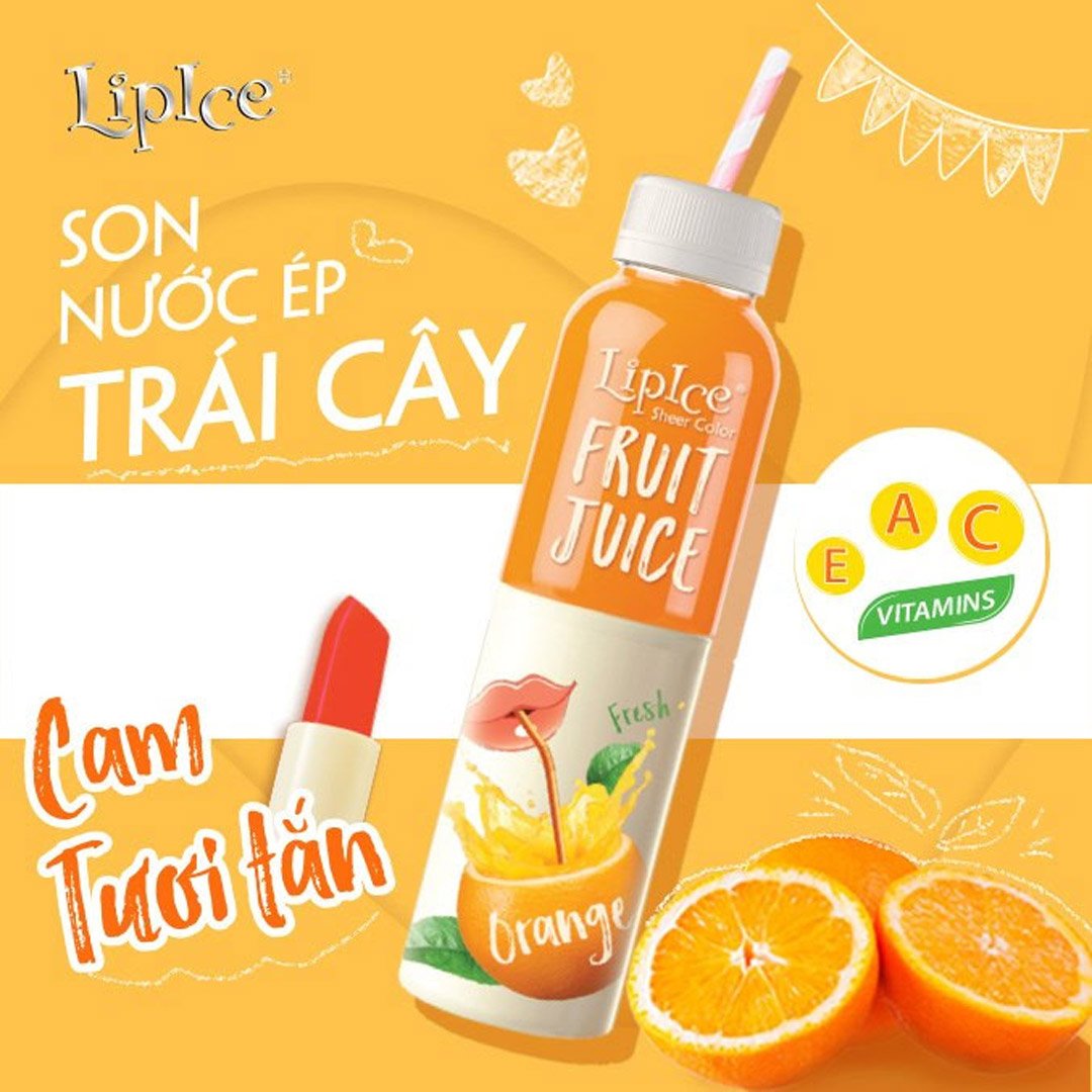 Son Dưỡng Lipice Trái Cây Orange - Cam Tươi Tắn 4g