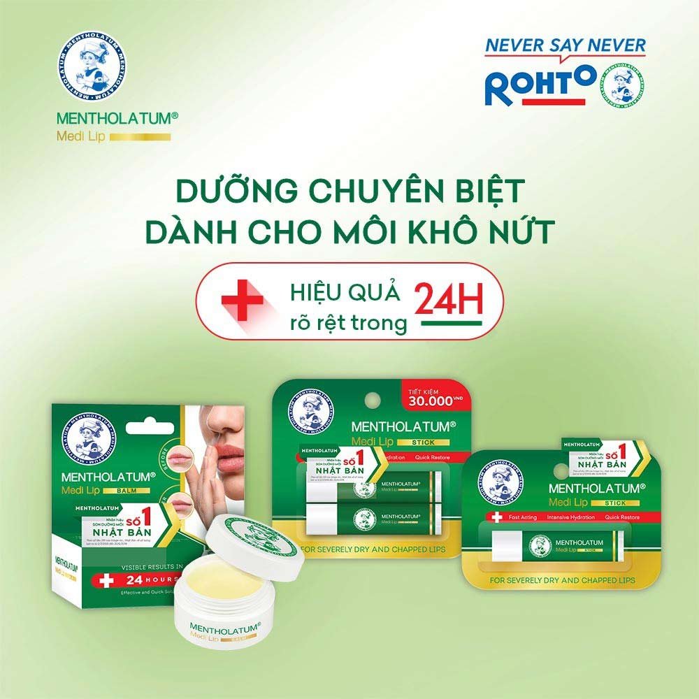Son Dưỡng Mentholatum Chuyên Biệt Cho Môi Khô, Nứt Nẻ 4.3g