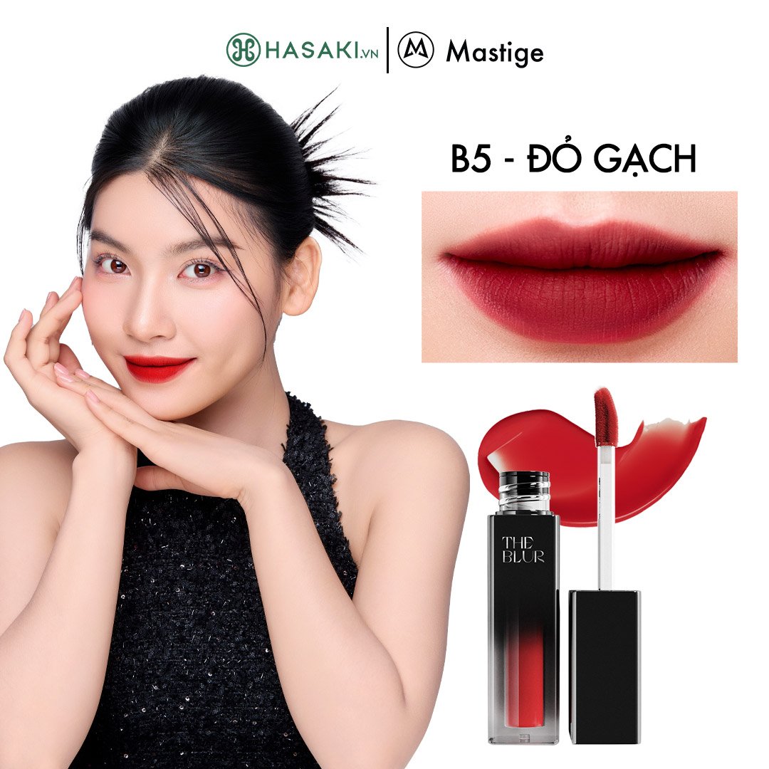 Son Tint Lì Mastige Blur Lâu Trôi Màu B5 Đỏ Gạch 3.8g