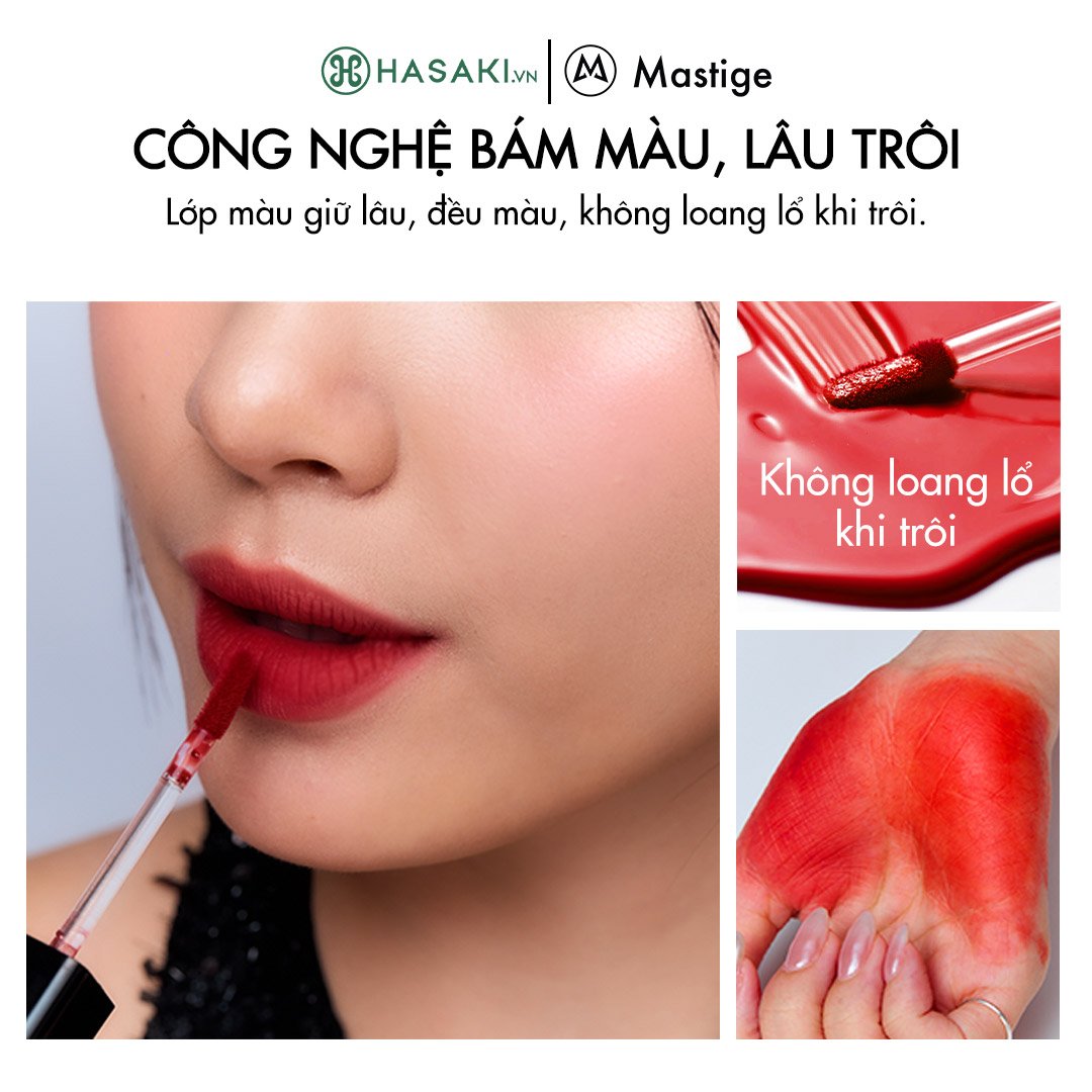 Son Tint Lì Mastige Blur Lâu Trôi Màu B5 Đỏ Gạch 3.8g